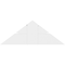 Ekena Millwork Richland Architectural Grade PVC Gable Bracket, 36"W x 13 1/2"H x 6"D x 6"F, 9/12 Pitch GBP036X14X0606RIC00 - alternate 5